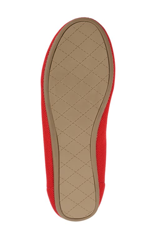 Shop Journee Collection Jersie Knit Ballet Flat In Red