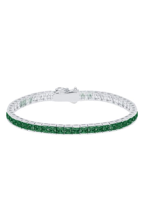Crislu Tennis Bracelet in Emerald