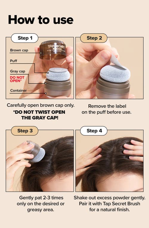 I Dew Care Tap Secret Mattifying Dry Shampoo Powder In Dark Brown