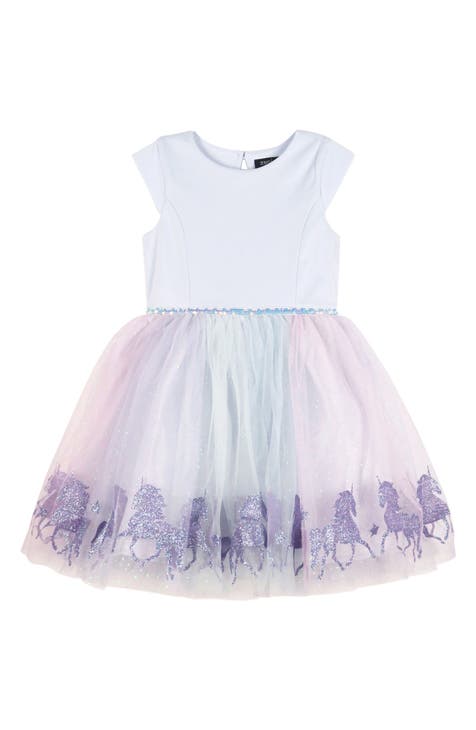 Kids' Glitter Unicorn Dress (Toddler & Little Kid)