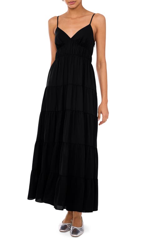 1.STATE Tiered Maxi Dress Rich Black at Nordstrom,