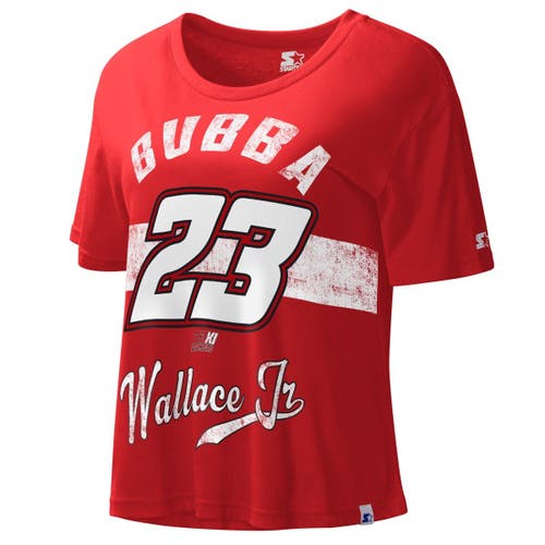 Women's Starter Red Bubba Wallace Record Setter T-Shirt