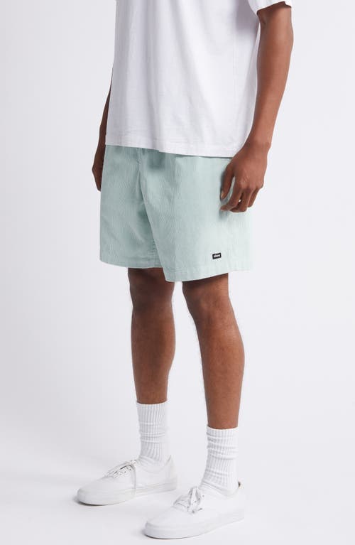 Shop Obey Marquee Corduroy Shorts In Surf Spray