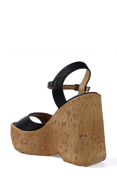Candies Candie's Zulina Water Resistant Wedge Platform Sandal In Blklt