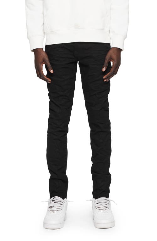 PURPLE BRAND Stretch Skinny Jeans Black Raw222 at Nordstrom, X