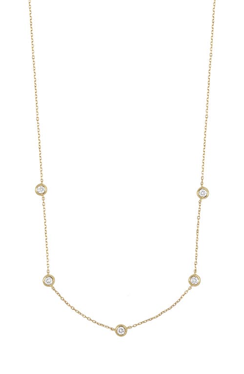 Bony Levy Monaco Diamond Station Necklace in 18K Yellow Gold at Nordstrom