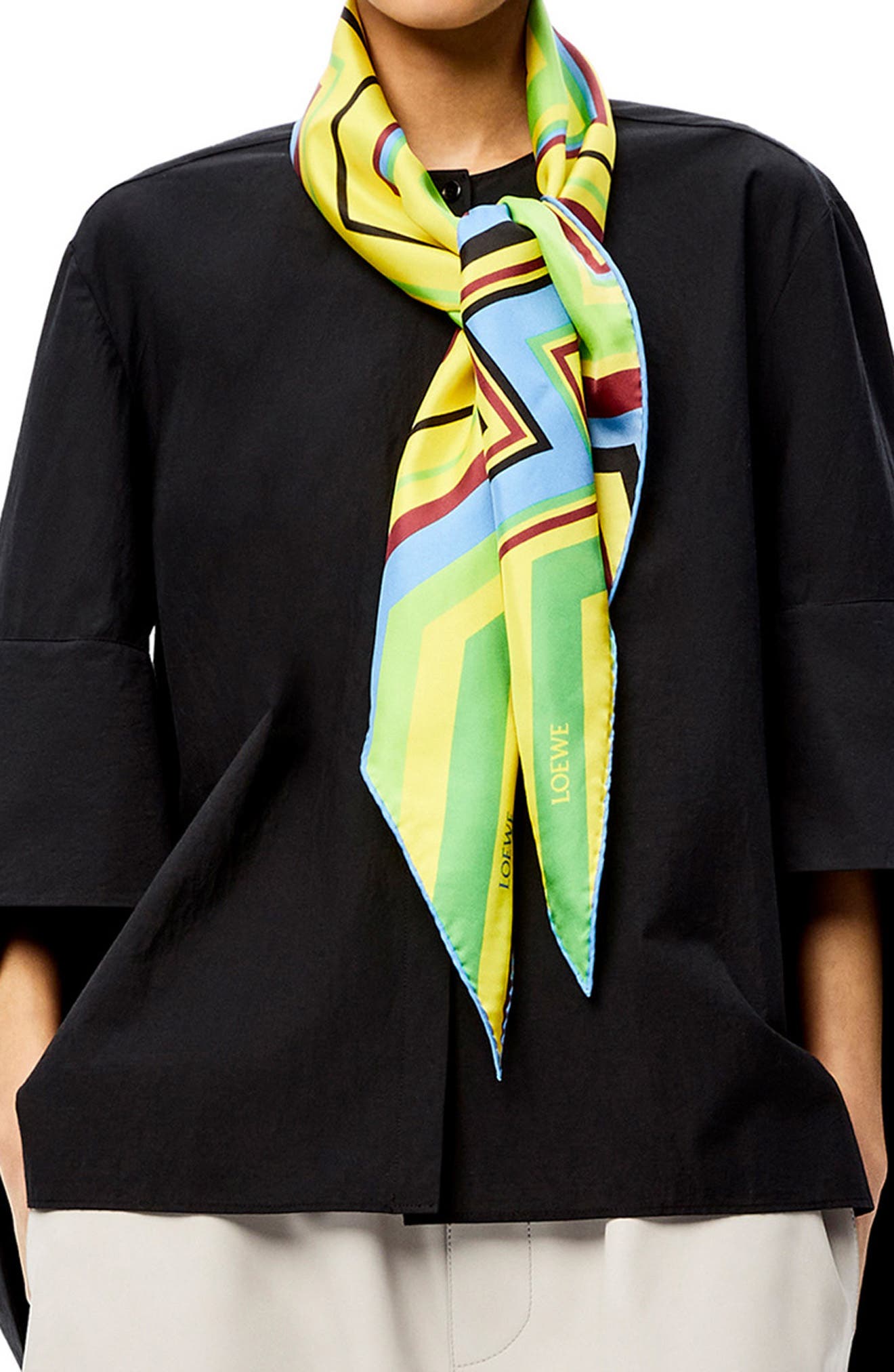 loewe silk scarf