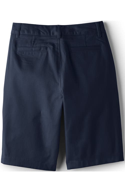 LANDS' END LANDS' END SCHOOL UNIFORM YOUNG STRETCH CHINO BERMUDA SHORTS