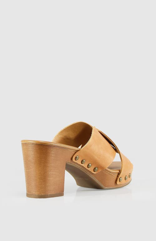 Belle & Bloom Midtown Clog Mule In Tan