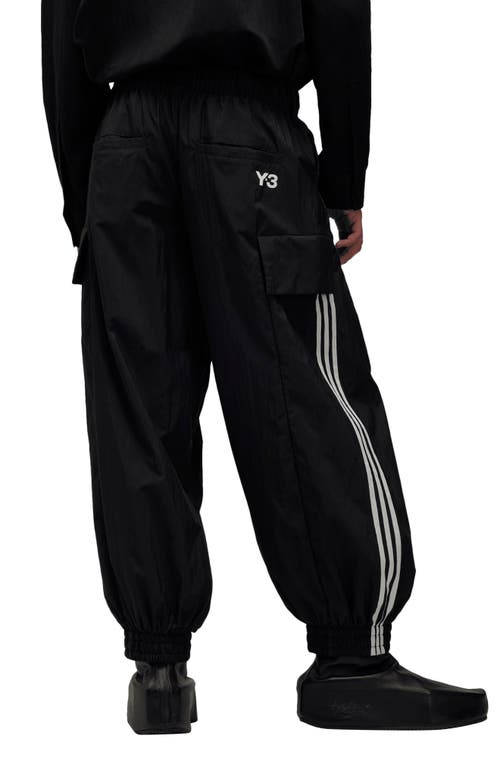 Shop Y-3 Belted Recycled Polyamide Jogger Track Pants In Black