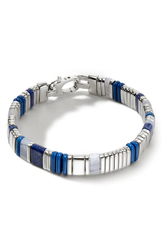 Shop John Hardy Colorblock Beaded Bracelet In Blue