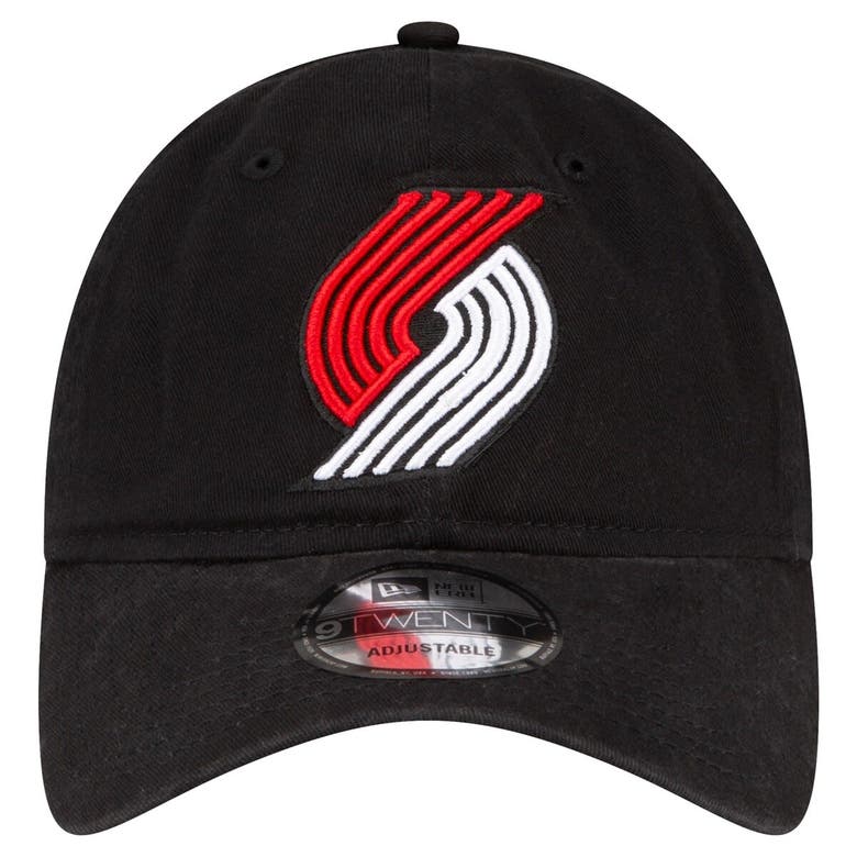 Shop New Era Black Portland Trail Blazers Team 2.0 9twenty Adjustable Hat