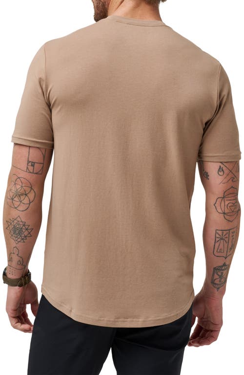 Shop Travismathew Cloud Crewneck T-shirt In Portabella