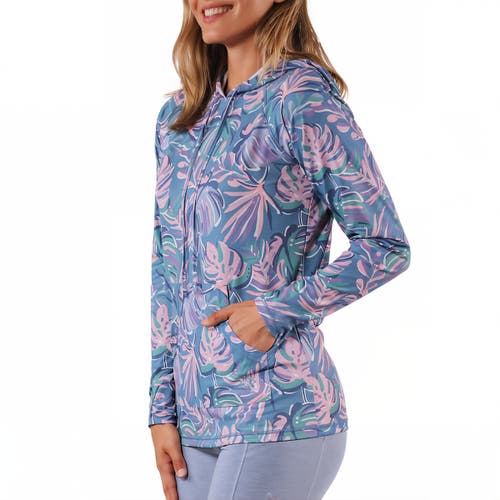 Uv Skinz Pullover Hoodie In Pastel Palms