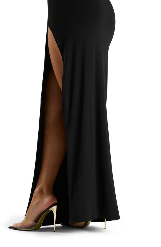 Shop N By Naked Wardrobe Naked Wardrobe Smooth Sleeveless Dress In Black