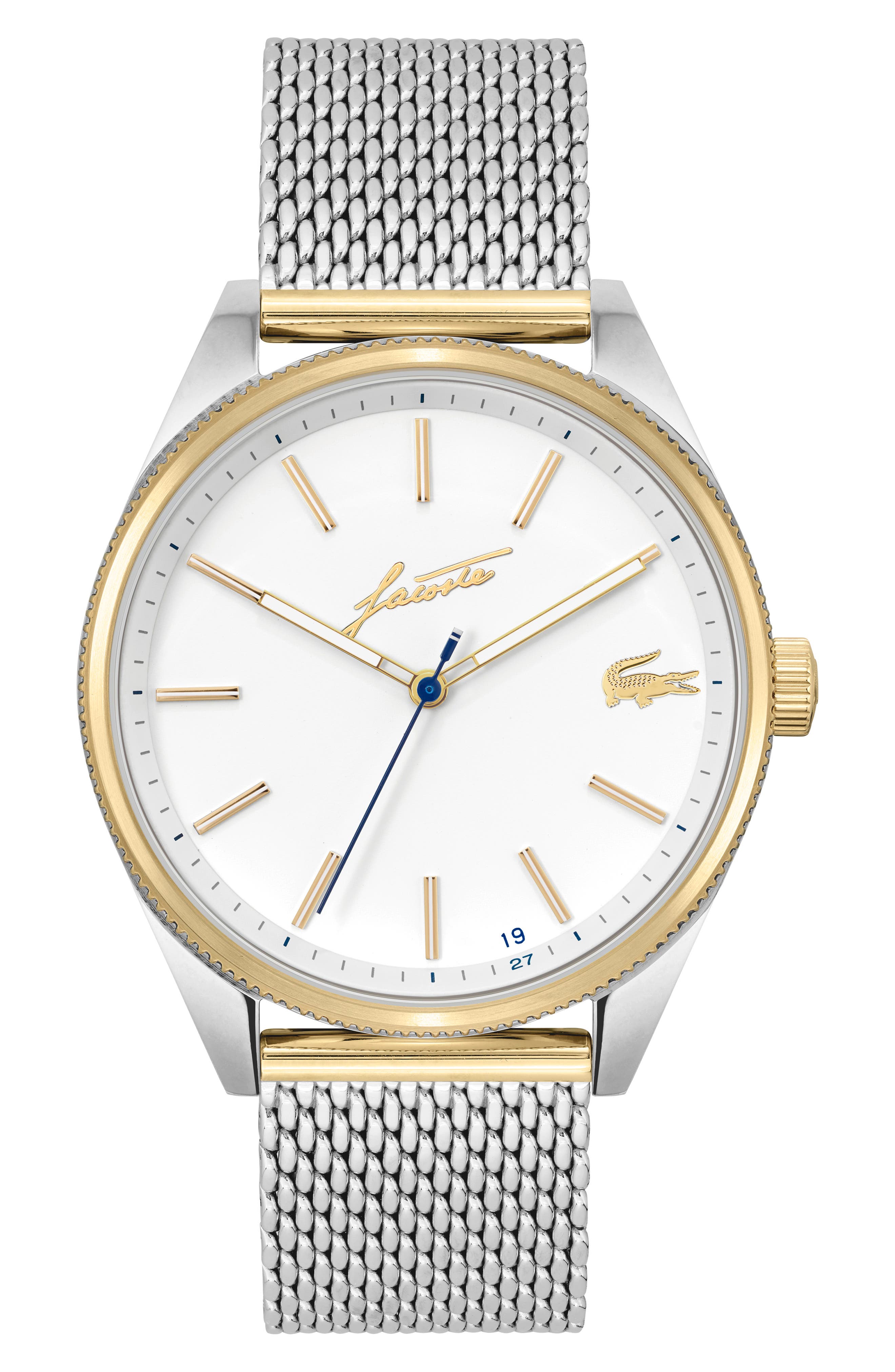 lacoste mesh watch