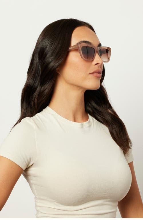 Shop Diff Natasha 56mm Cat Eye Sunglasses In Taupe/brown Gradient