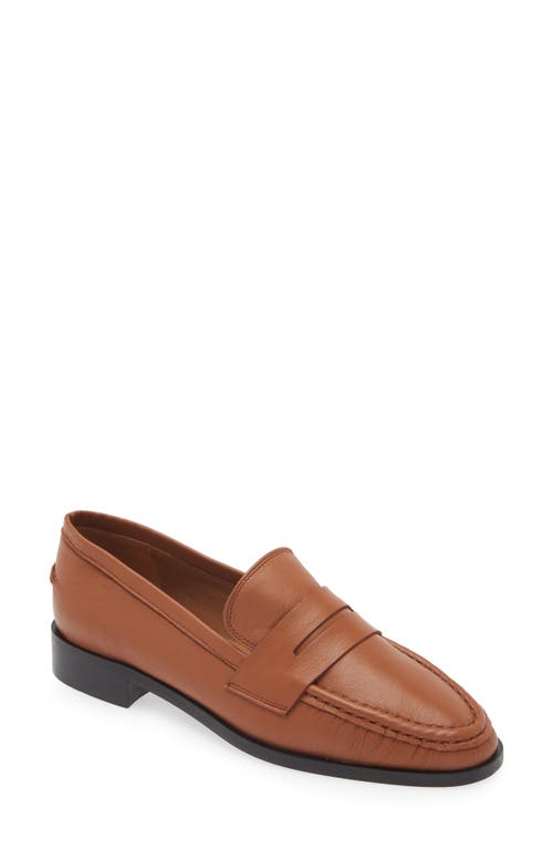 Shop Atp Atelier Airola Penny Loafer In Brandy