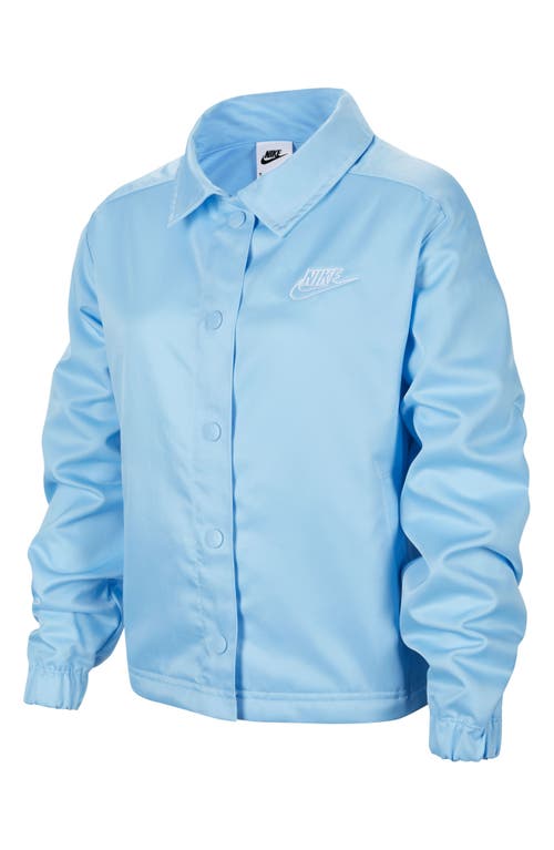 Nike Kids' Sportswear Snap Front Jacket In Blue