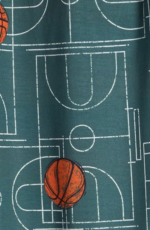 Shop Nordstrom Kids' 2-pack Pajama Pants & Shorts In Green Frozen Basketball