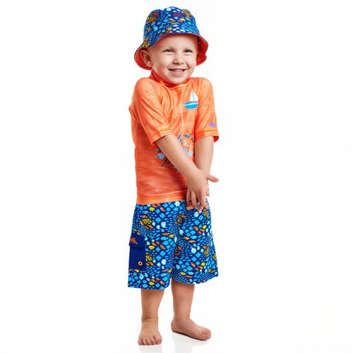 Uv Skinz 3pc Sun & Swim Set In Orange Fish