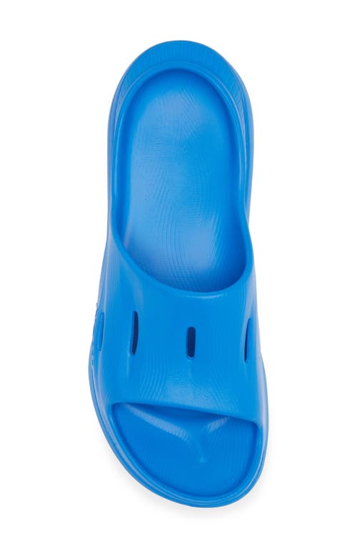 Shop Hoka Gender Inclusive Ora Recovery Slide 3 Sandal In Electric Cobalt