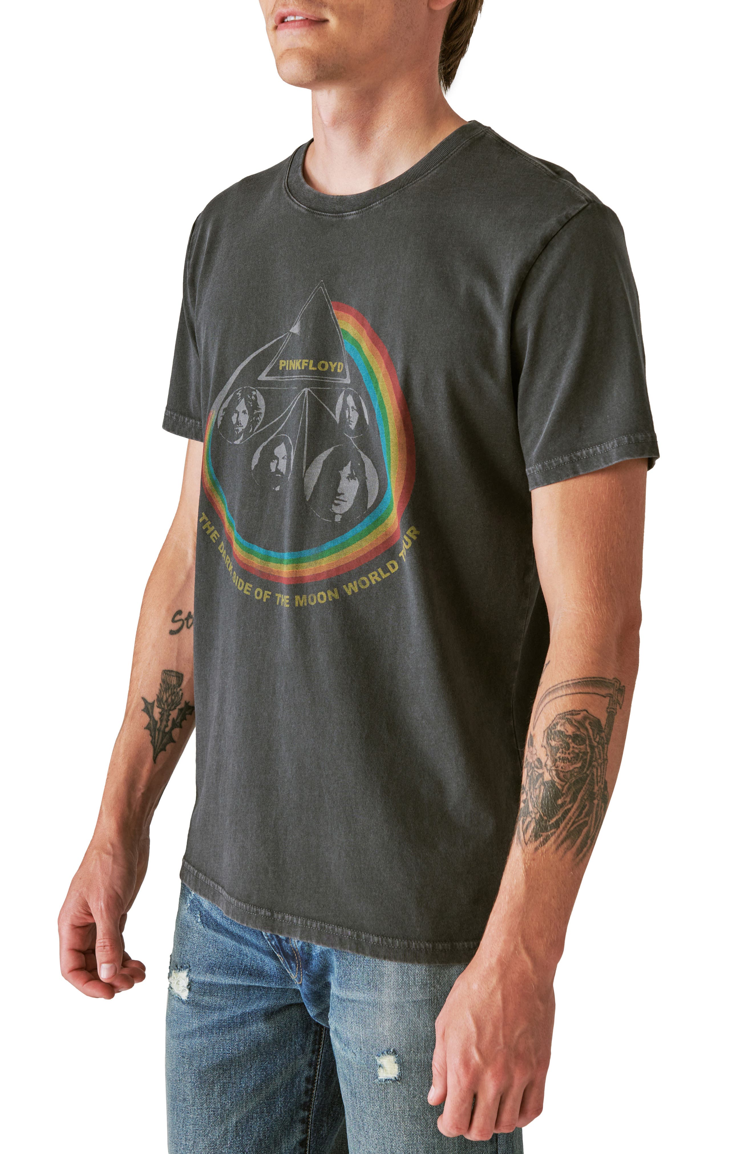 Grayson Threads, The Label Grayson Threads Black Juniors Pink Floyd Cotton  Baseball T Shirt Cargo Sweatpants