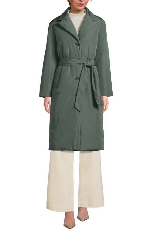 Shop Lands' End Insulated Commuter Trench Coat In Spruce