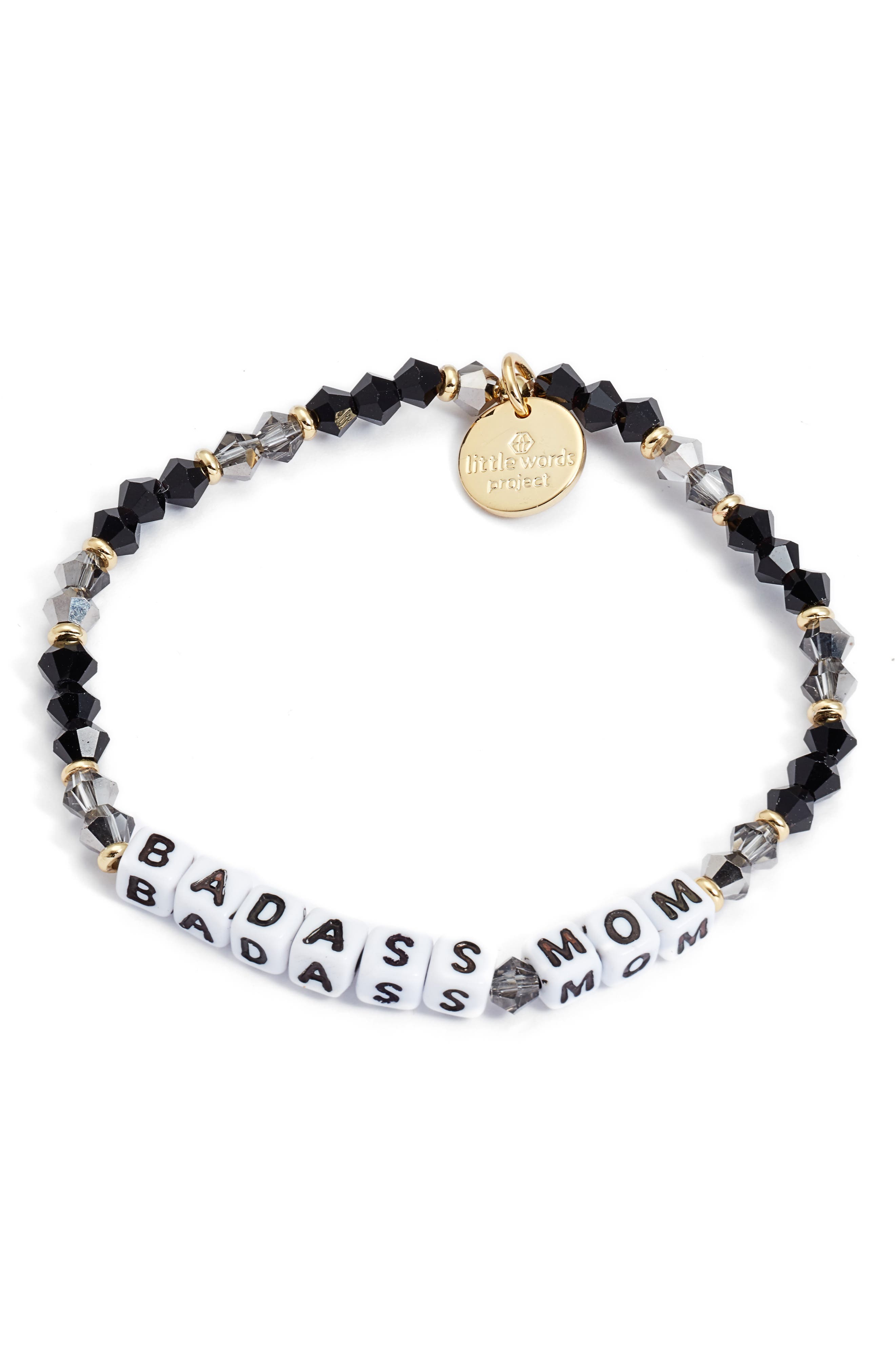 Little Words Project Badass Mom Beaded 