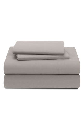 Shop Nordstrom At Home Percale Sheet Set In Grey Taupe