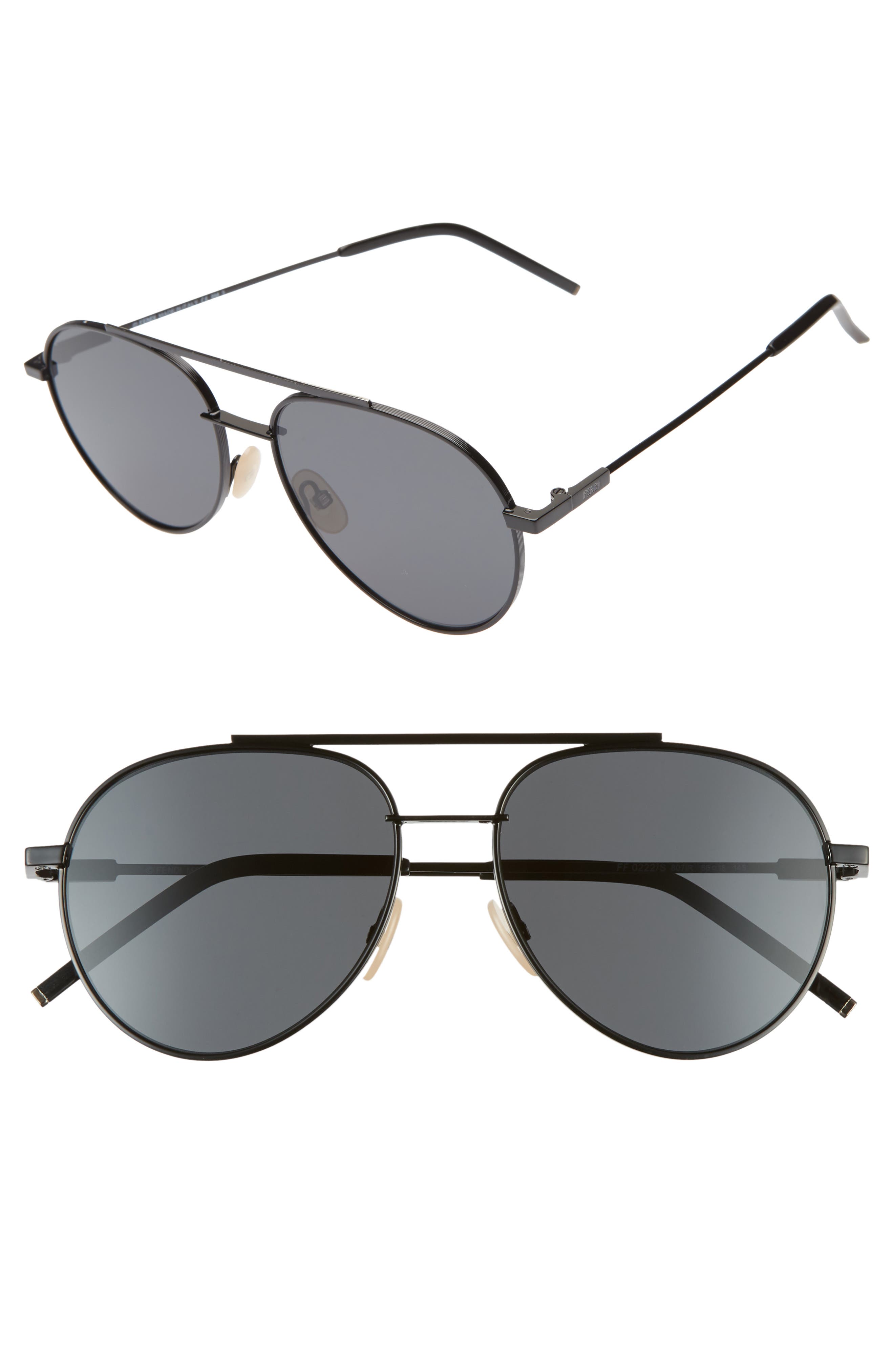 56mm aviator sunglasses