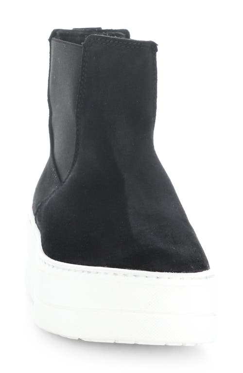 Shop Bos. & Co. Mott Platform Boot In Black Suede/roc Metal