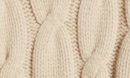 Frame Chunky Cable Wool Sweater In Natural