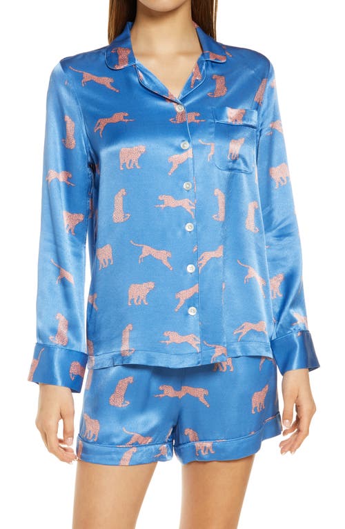 Clarise Short Pajamas in Pink Cheetahs