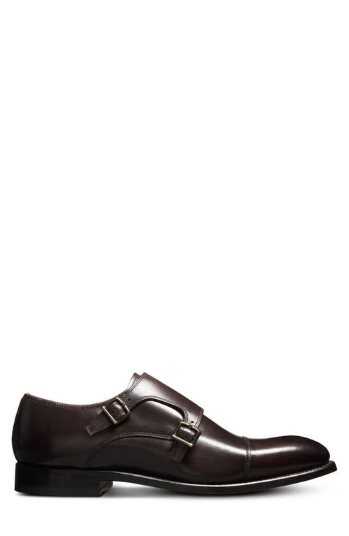 Shop Allen Edmonds Pierce Monk Strap Shoe In Chestnut