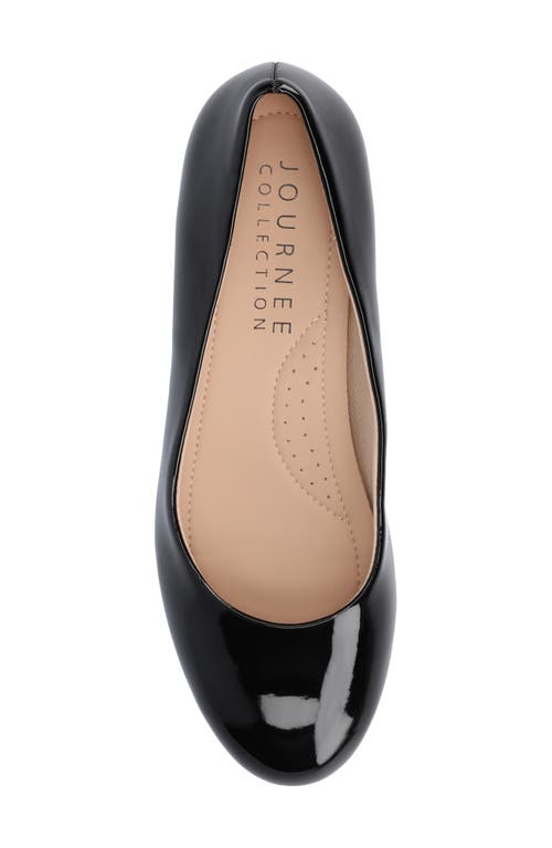 Shop Journee Collection Saar Kitten Heel Pump In Patent/black