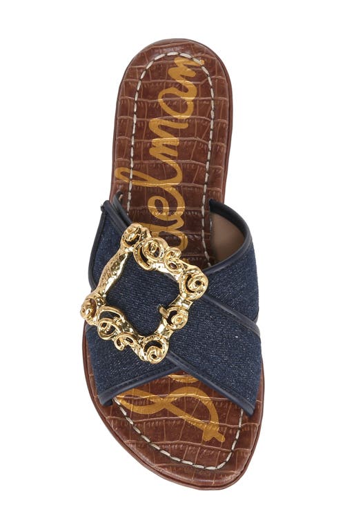 Sam Edelman Gracyn Slide Sandal Hudson Navy In Hudson Blue