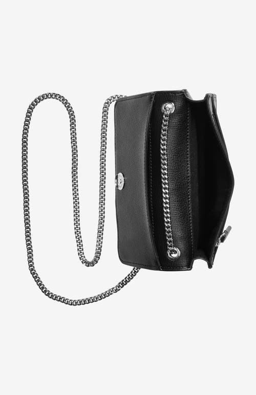 Shop Karl Lagerfeld Paris Kosette Small Shoulder Bag In Black/gunmetal