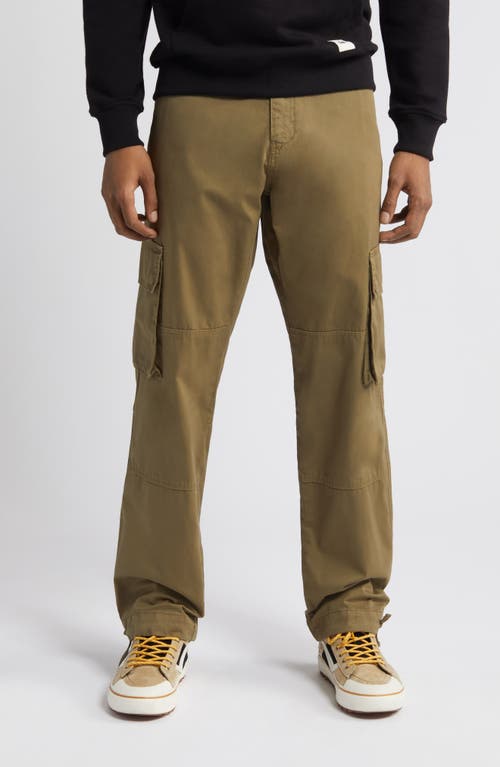 Cotton Cargo Pants in Military Olive