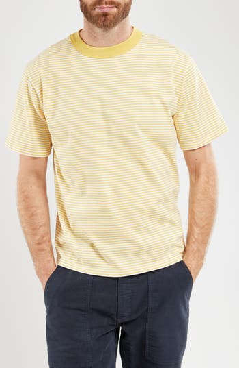 Armor-lux Armor Lux Heritage Stripe T-shirt In Yellow