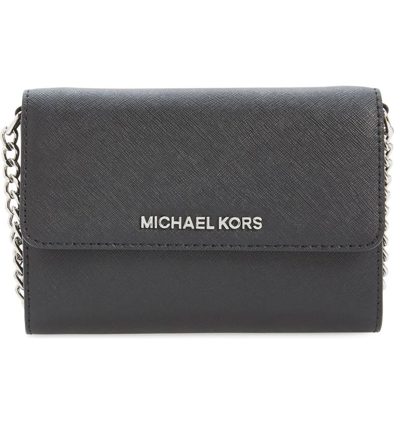 MICHAEL Michael Kors 'Large Jet Set' Saffiano Leather Crossbody Bag ...