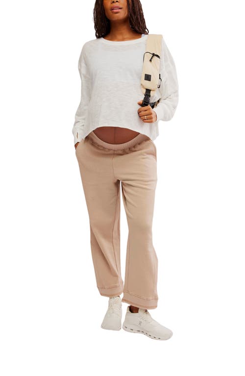 Shop Free People Fp Movement X Hatch Intercept Maternity Sweatpants In Desert Sand