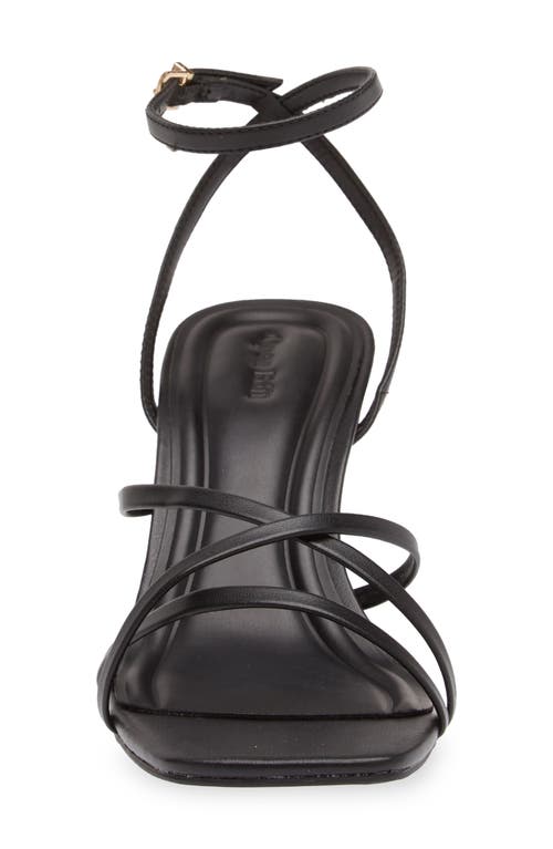 Open Edit Remington Ankle Strap Sandal In Black