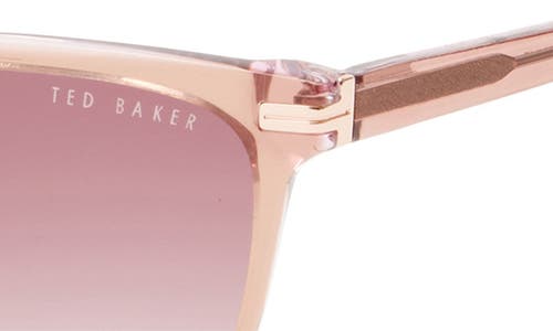 Ted Baker London 56mm Cat Eye Sunglasses In Blush