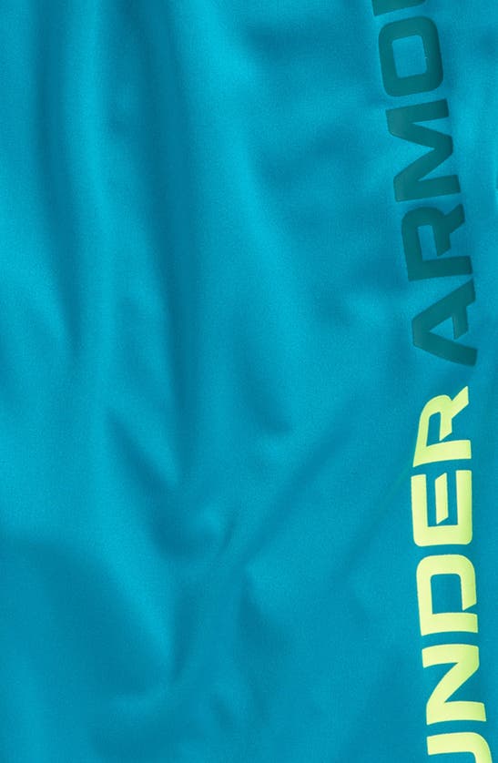 Under Armour Kids' Ua Stunt 3.0 Performance Athletic Shorts In Circuit Teal