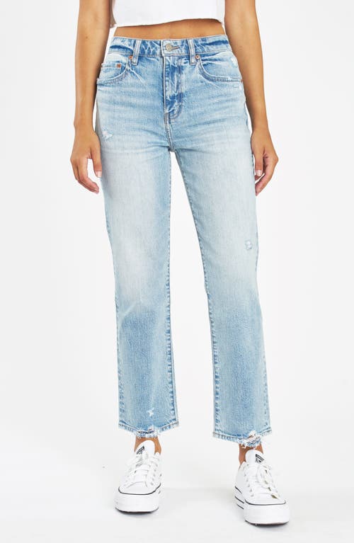 Shop Daze Straight Up High Waist Ankle Straight Leg Jeans In High Key