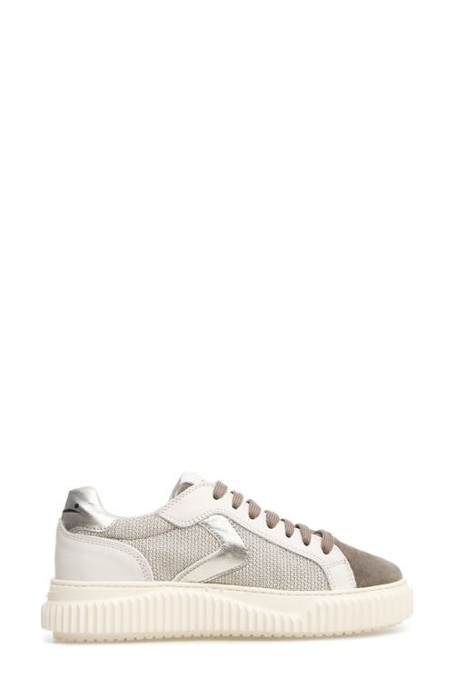 Shop Voile Blanche Lipari Sneaker In Grey/white