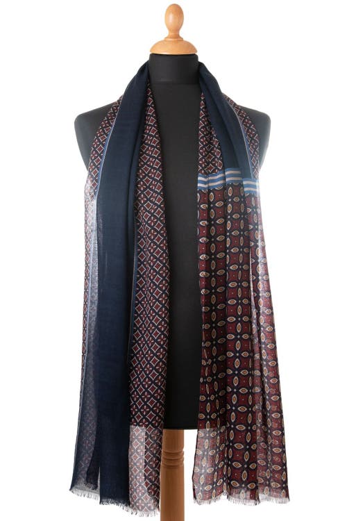 Elizabetta Zagato In Burgundy And Blue