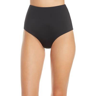 Mara Hoffman Lydia High Waist Bikini Bottoms, Black