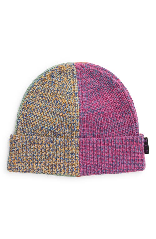 Kaja Colorblock One of a Kind Beanie in Multi Pink